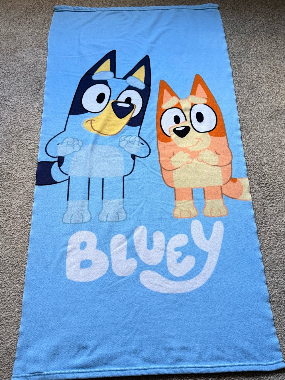Kids Beach Towel - Bluey & Bingo